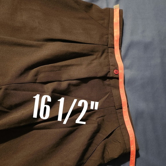 Worthington Plus Size Pleated Straight Leg Dress Pants Suitable For Work - Picture 5 of 11